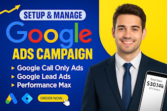 google ads PPC search, performance max campaign setup for local service business