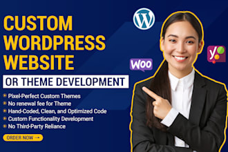 redesign or develop high performing custom wordpress website