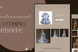 develop clothing ecommerce website