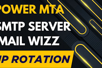 be create powermta SMTP server for send your emails