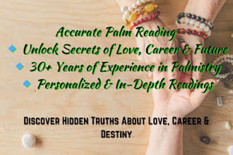 provide an accurate palm reading for love, career, and life