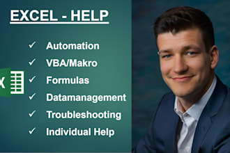 create excel formulas, vba macros, charts and correct errors