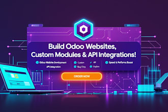 build odoo websites, custom modules and do API integration