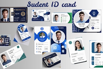 design a professional id card for schools and university