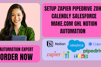 setup zapier pipedrive zoho calendly salesforce make com ghl notion automation