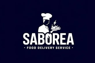 create graceful and fantastic food delivery logo design