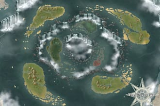 create a detailed fanatsy map for your dnd campaign