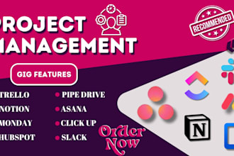 setup project management on trello monday crm slack clickup asana pipedrive