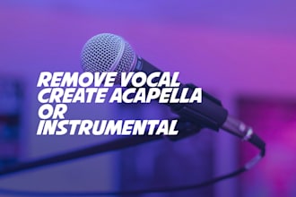 make a karaoke or remove, isolate vocals from a song