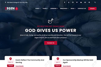 design church website ministry website donation website christian website
