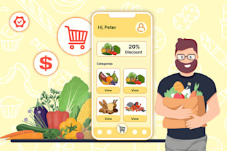 build an online grocery or food delivery app with ordering website