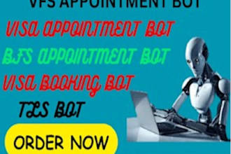 code vfs appointment bot, vfs boking bot, appointment bot, tls bot, bls bot