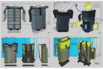 design bag tech pack, backpack, handbag design, tech pack bag ready 4 manufactur