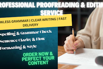 proofreading and editing expert