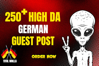 build high quality german guest post dofollow white hat SEO backlinks