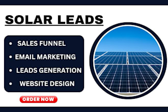 generate qualified solar leads, solar websites, sales funnel