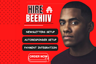 make complete beehiiv setup, do beehiiv newsletter landing page, beehiiv manager