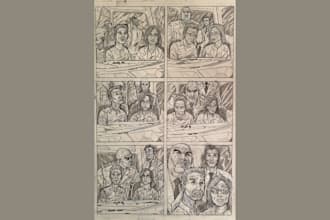 draw comic book illustration, storyboard, manga, anime, retro style comic, nsfw