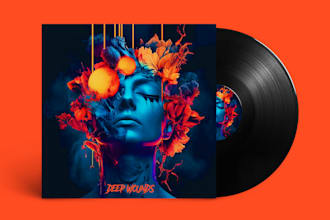 design stunning album single cover art