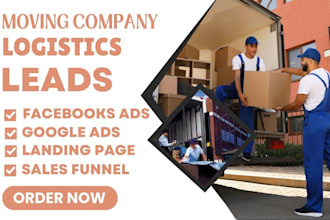 generate moving company leads moving transport logistics leads trucking leads