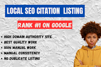 list business on 350 USA local citations rank local SEO on search engine