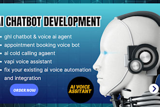 develop custom ai chatbot for website with voiceflow, chatbot, front and backend