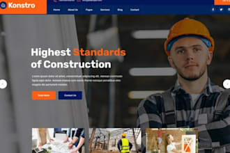 design construction website building engineering building contractor website