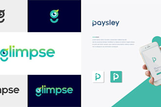 do minimalist letter font wordmark logo design 24 hours