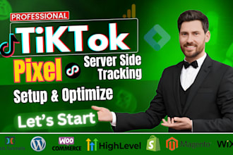 setup tiktok pixel and server side tracking with GTM for conversion track