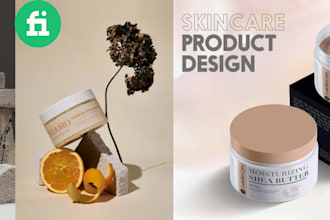 do cosmetic label design, product label design product packaging design