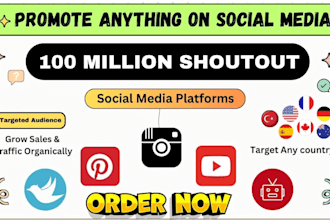 promote website ebook cryoto nft video or any business