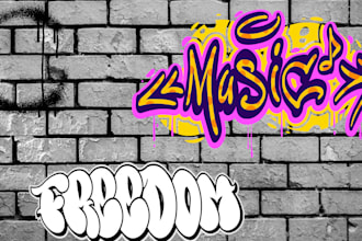 design graffiti logo nu metal modern adobe illustrator