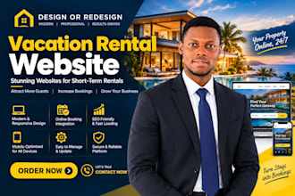 vacation rental website, vacation rental booking, airbnb website, lodgify