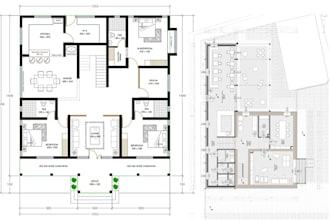 architectural floor plans electrical plumbing mep plans drawings in autocad