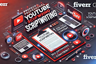 do research and write a script for youtube videos
