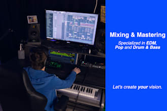 professionally mix and master your edm, pop or dnb song