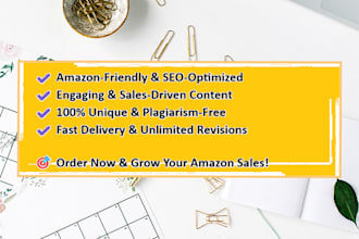 write SEO amazon product descriptions that sell