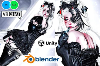 create custom furry avatar, 3d avatar model, vrc furry, nsfw anime model, quest