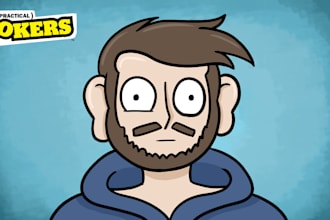 draw cartoon youtube thumbnails
