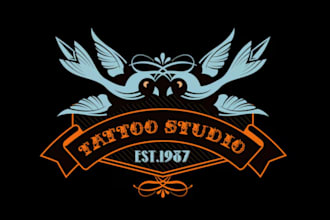 make logo for tattoo studio and tattoo artist