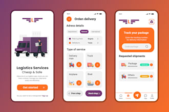 develop logistic app, delivery app, courier app, grocery app flutter developer