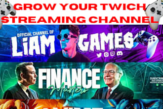 do twitch overlay stream animated package  promotion  logo design banner viewers
