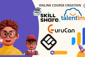 setup course on maven talentlms learnworld skillshare learndash skool oodo canva