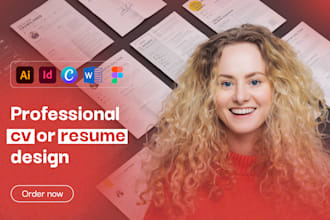 make professional cv design or resume design