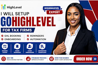 set up gohighlevel for tax firms ghl booking reminders onboarding automation