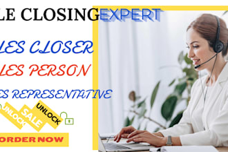 high ticket sales closer sales person sales telemarketing virtual assistant