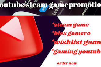 promote steam game whishlist roblox game marketing video game voice acting seo