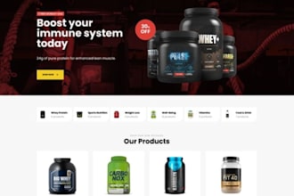 build health and fitness supplement store health nutrition supplement website