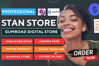 setup stan store, upload digital product, stan store marketing gumroad promotion