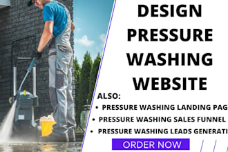 pressure washing website lawn care website power washing website
